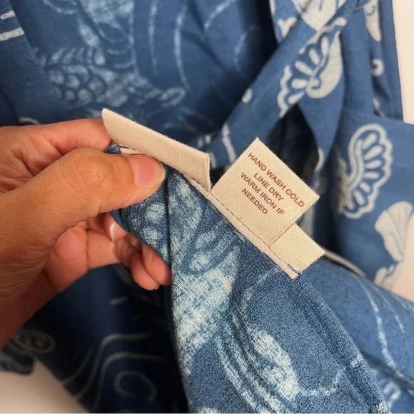 Alix of Bohemia First Wave Fish Kimono Long Belted Blue Cardigan Coat - Picture 12 of 16